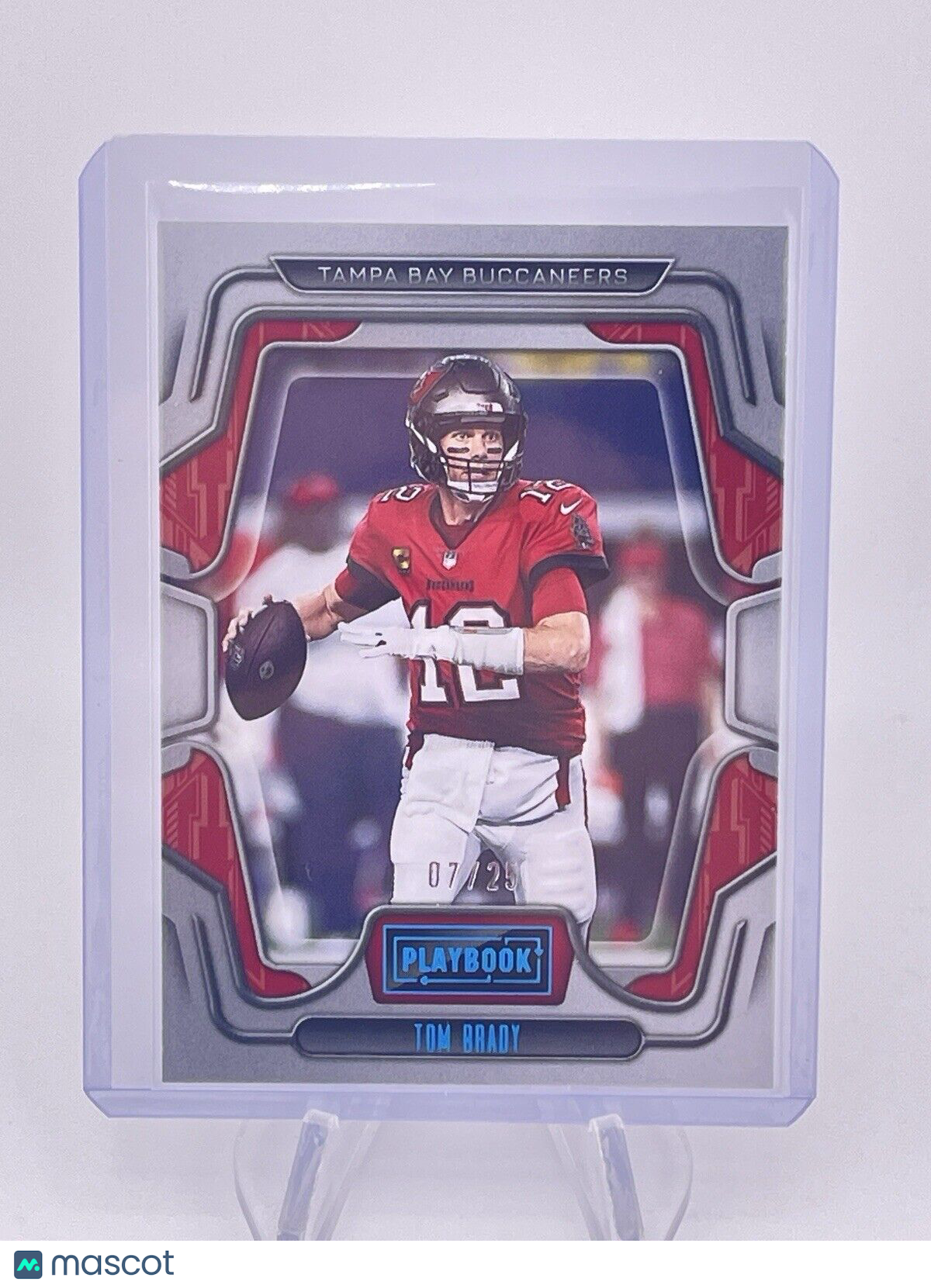 Tom Brady 2022 Playbook Sapphire Platinum Foil /25 Buccaneers