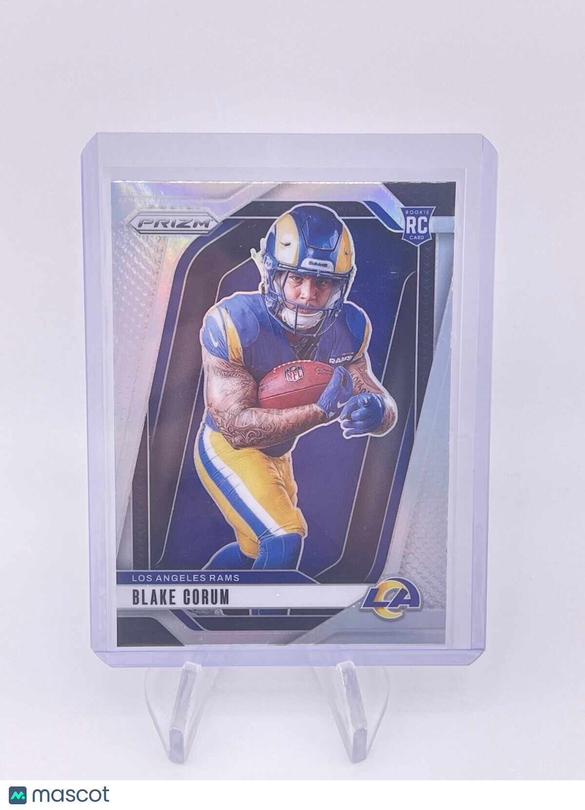 Blake Corum 2024 Panini Prizm RC Silver Prizm Rookie Variation #4 Rams