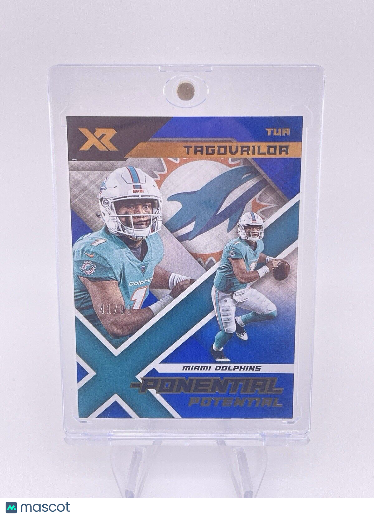 Tua Tagovailoa 2020 Blue XR Rookie RC /99 Dolphins Panini