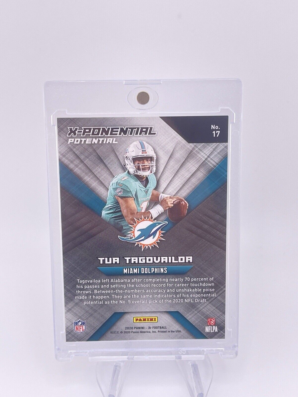 Tua Tagovailoa 2020 Blue XR Rookie RC /99 Dolphins Panini