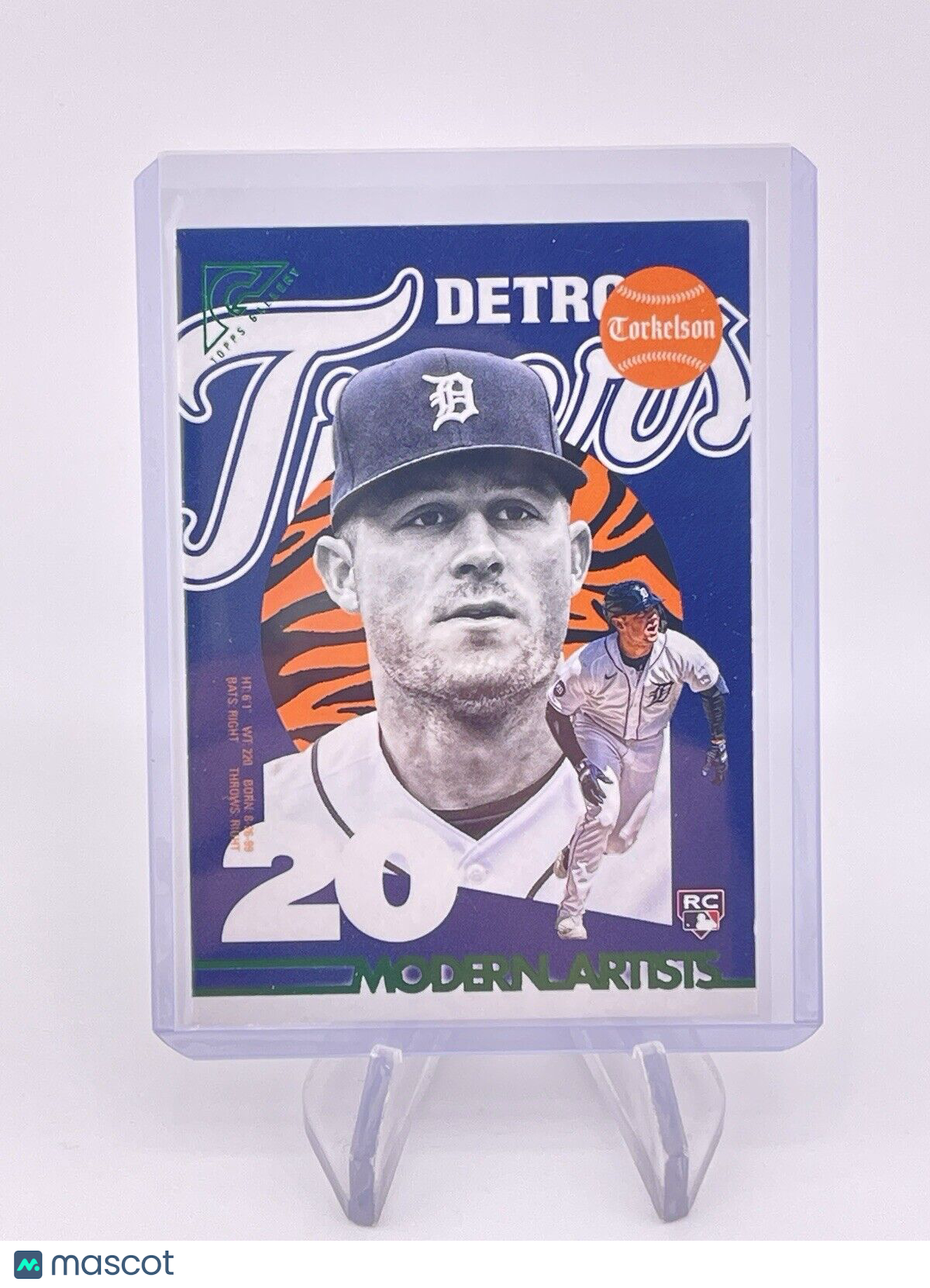 Spencer Torkelson 2022 Topps Gallery Modern Artists Green 001/250 Tigers