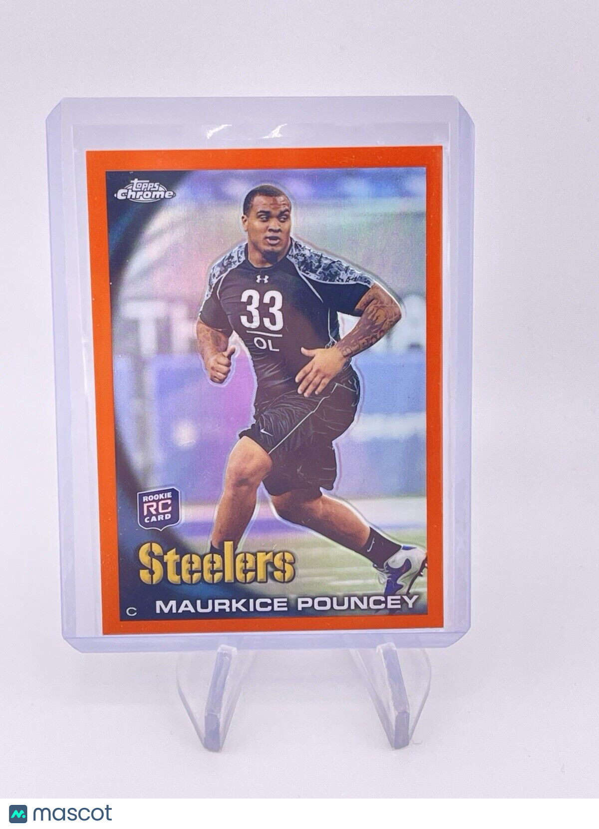 MAURKICE POUNCEY ROOKIE ORANGE REFRACTOR 2010 TOPPS CHROME #C183 RC