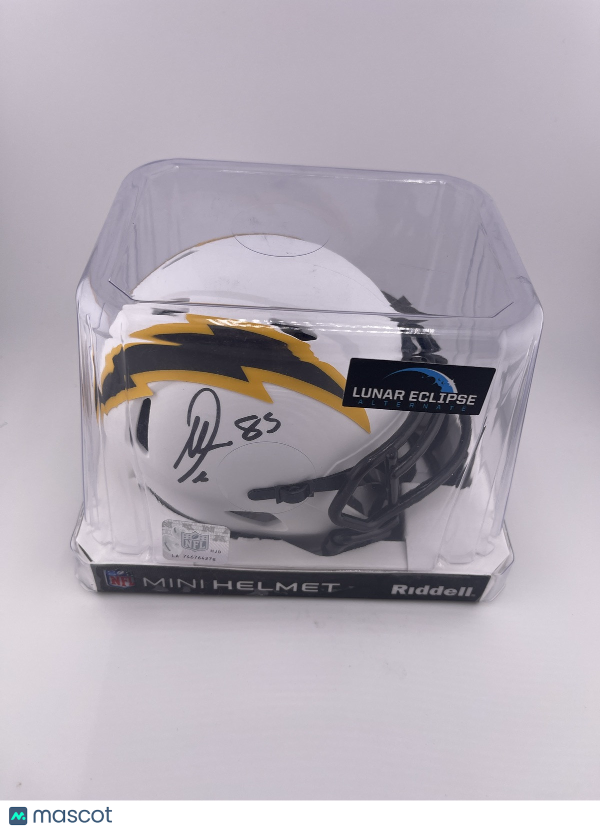 Antonio Gates Autographed Chargers Lunar Eclipse Alternate Mini Helmet Beckett