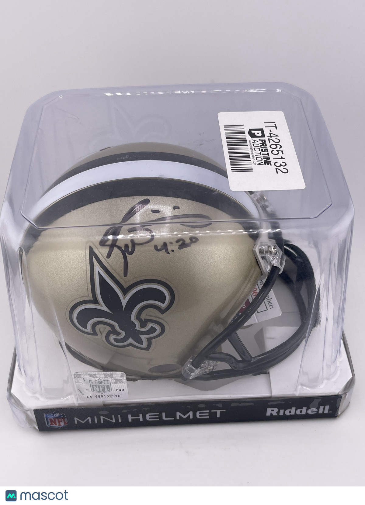 Ricky Williams Autographed Saints Eclipse Mini Helmet Auto Autograph