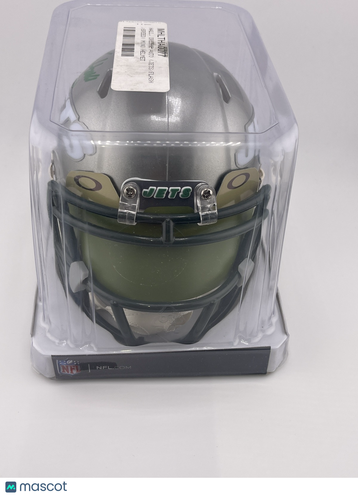 Breece Hall Signed NY Jets Speed Mini Helmet Fanatics Auto Oakley Visor Signed