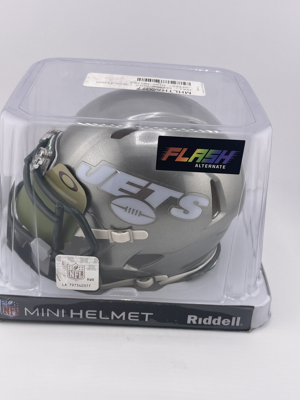 Breece Hall Signed NY Jets Speed Mini Helmet Fanatics Auto Oakley Visor Signed