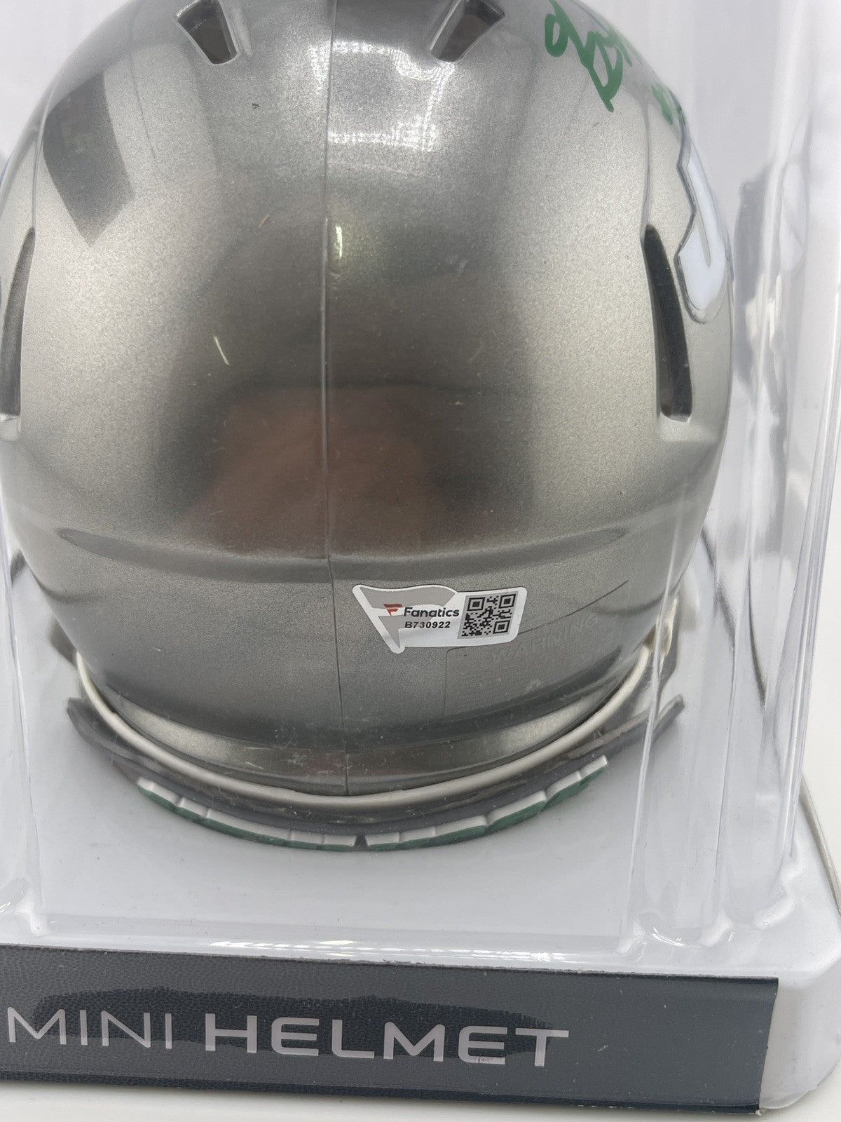 Breece Hall Signed NY Jets Speed Mini Helmet Fanatics Auto Oakley Visor Signed
