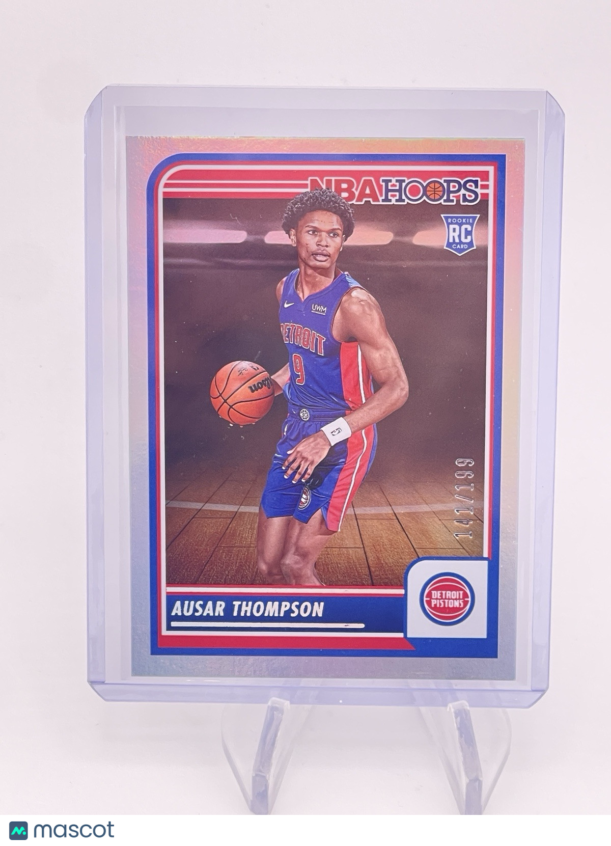 Ausar Thompson 2023-24 Panini Hoops Silver RC /199 Pistons Rookie