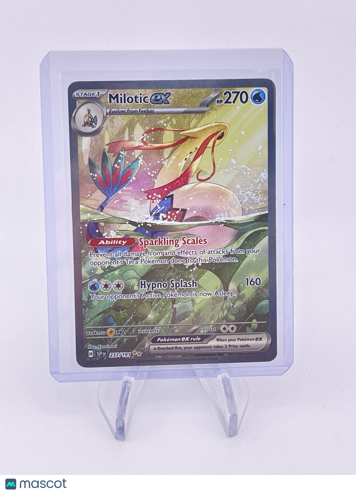 Milotic ex 237/191 Pokemon Sv08 Surging Sparks Holo