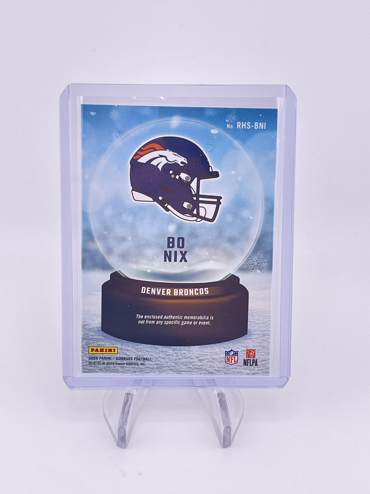 Bo Nix 2024 Donruss Patch Jersey Sweaters Broncos