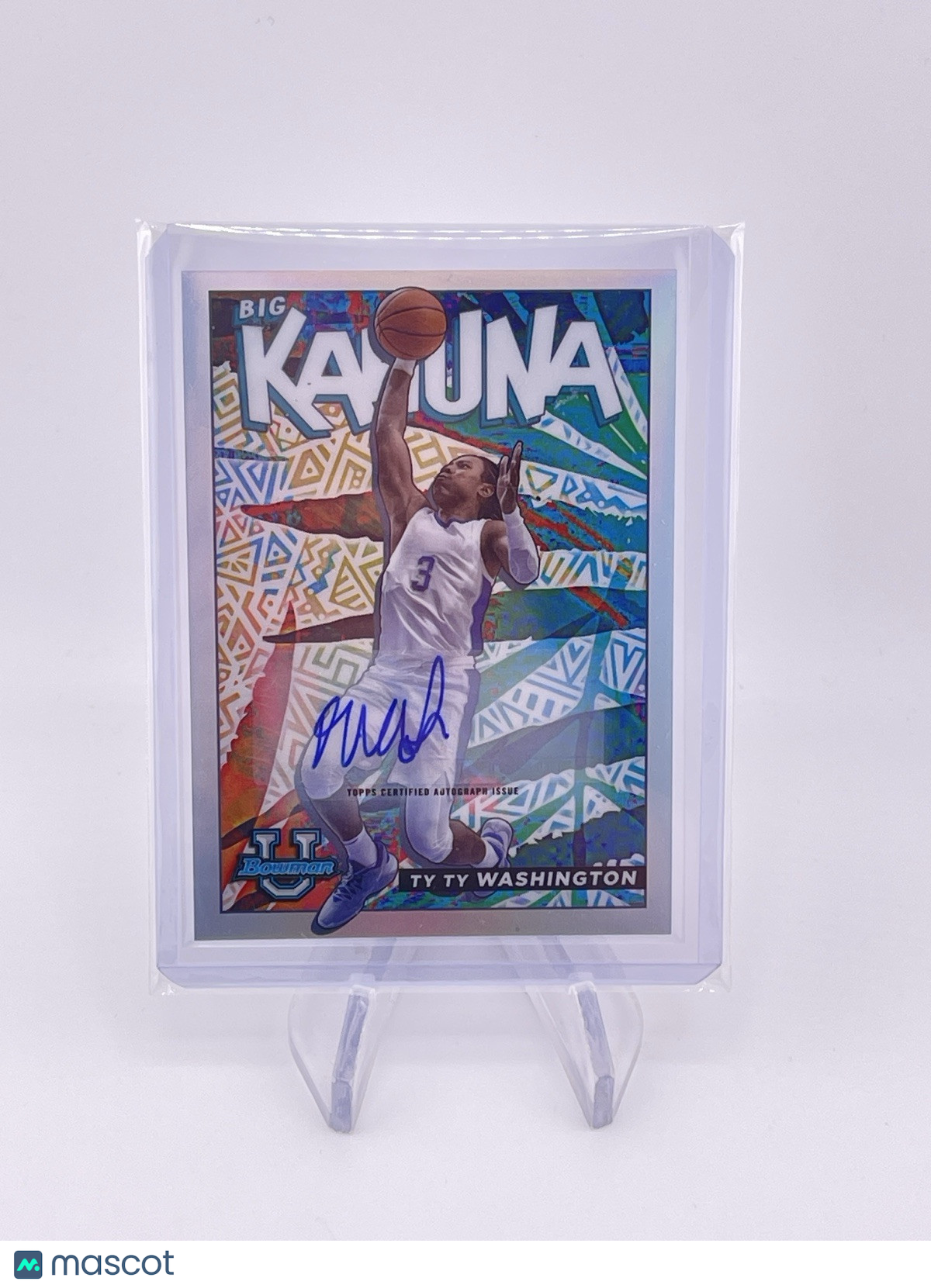 Ty Ty Washington 2022 Topps Bowman Chrome U Auto Autograph Signature