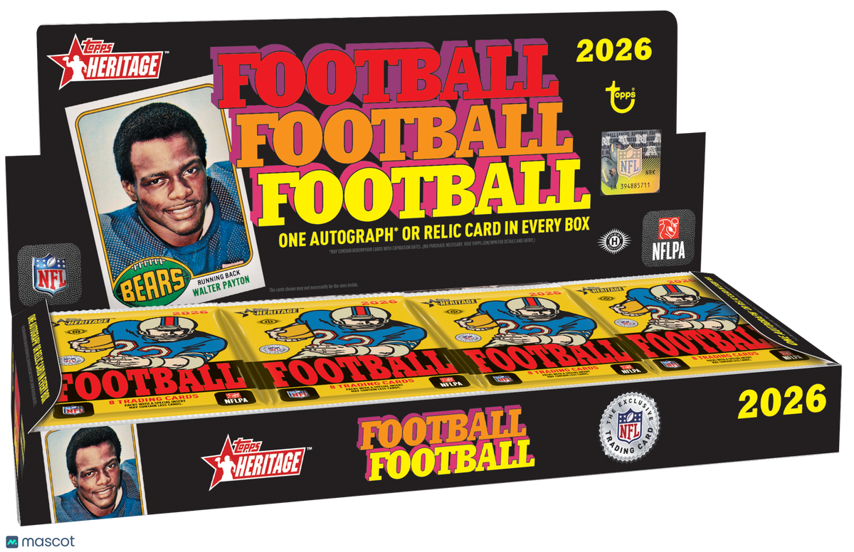 2026 Topps Heritage Football Hobby Box