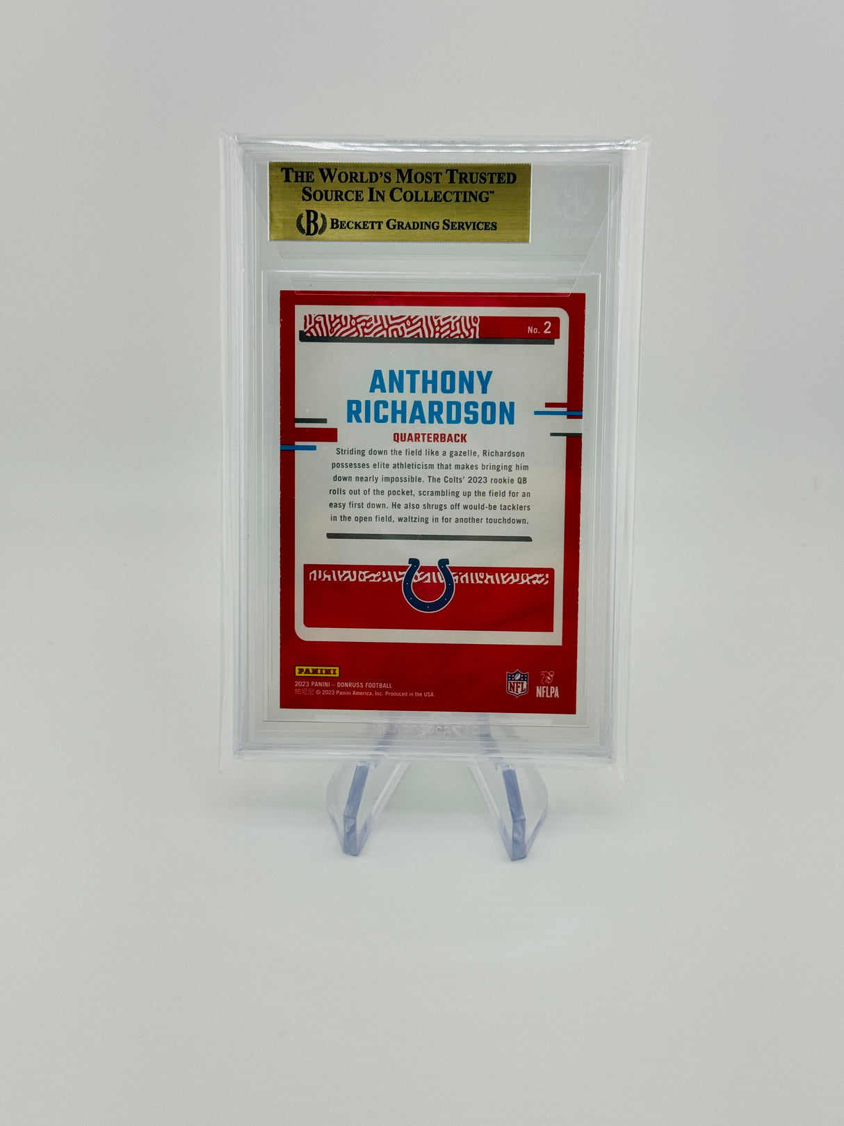 Anthony Richardson 2023 Donruss The Rookies BGS 9.5 Rookie RC Colts