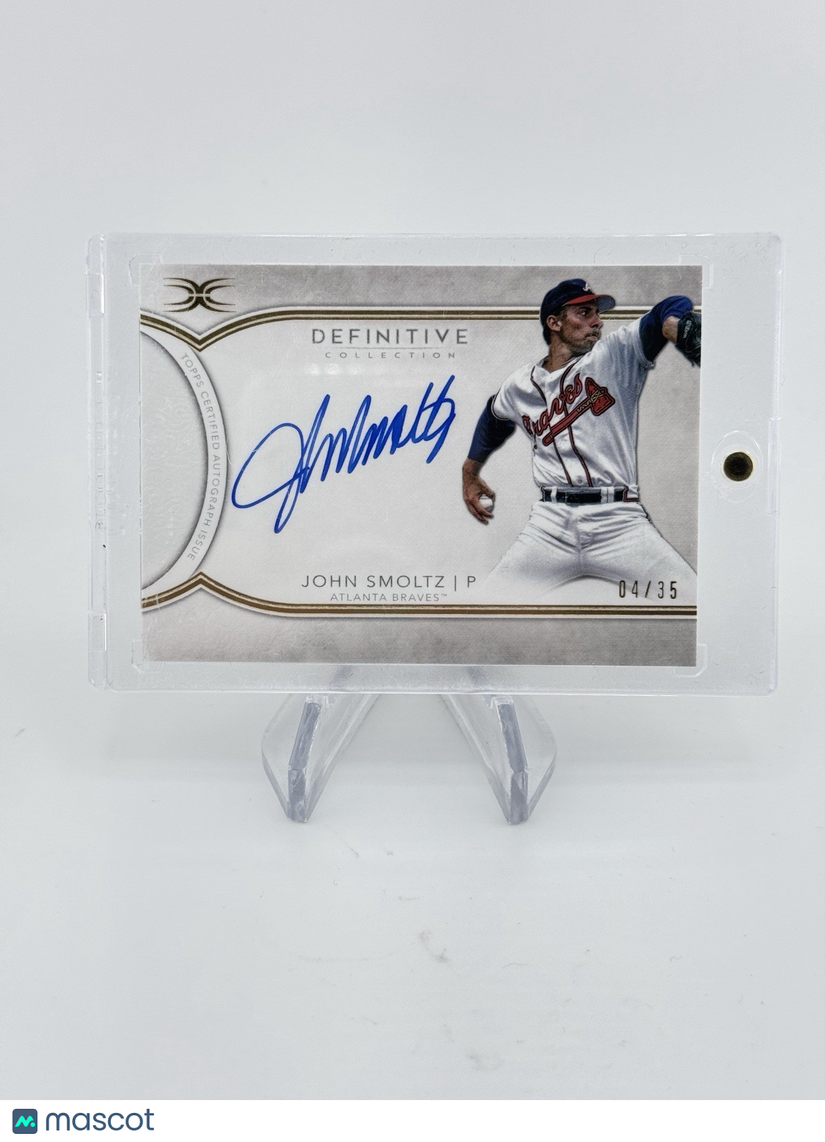 JOHN SMOLTZ 2018 Topps Definitive On Card Autograph Auto /25 Braves