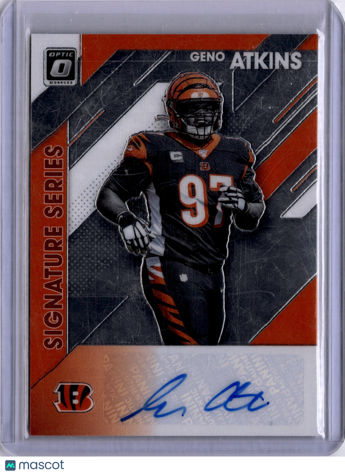 Geno Atkins 2020 Panini Donruss Optic Signature Series Auto Bengals
