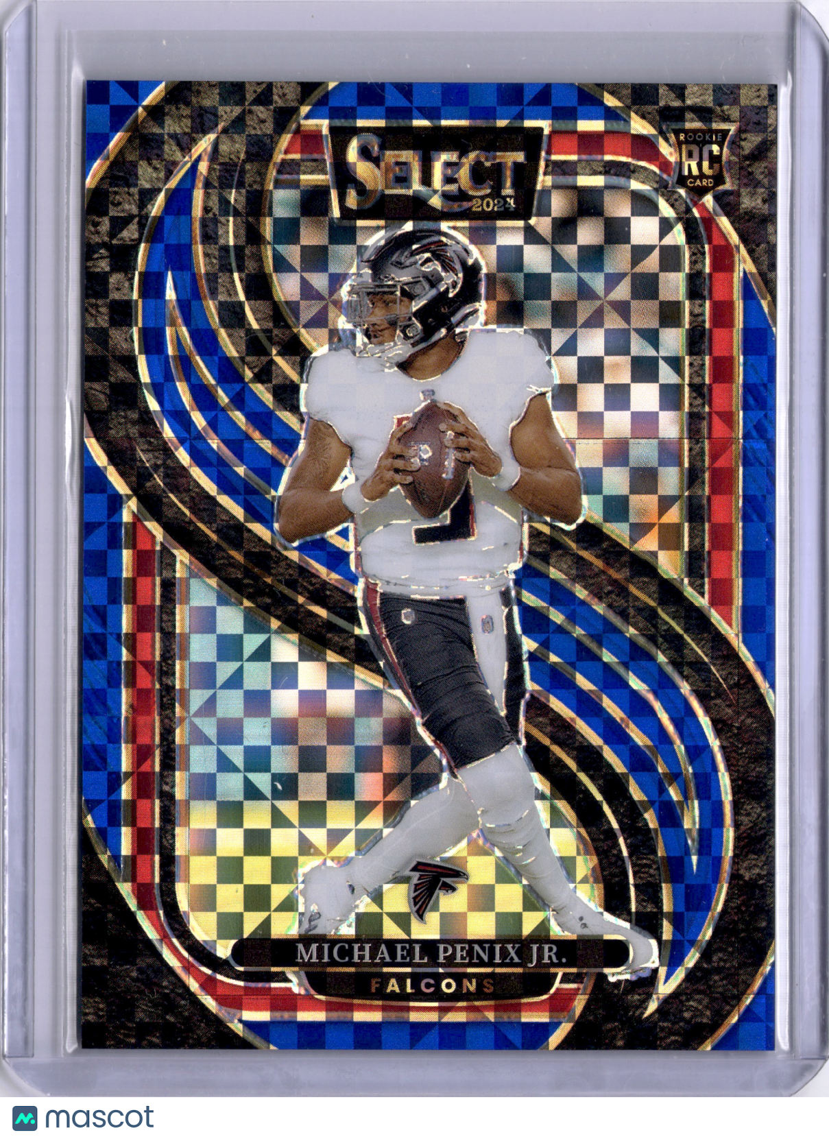 Michael Penix Jr. 2025 Panini Select Blue Prizm /150 Rookie RC Falcons