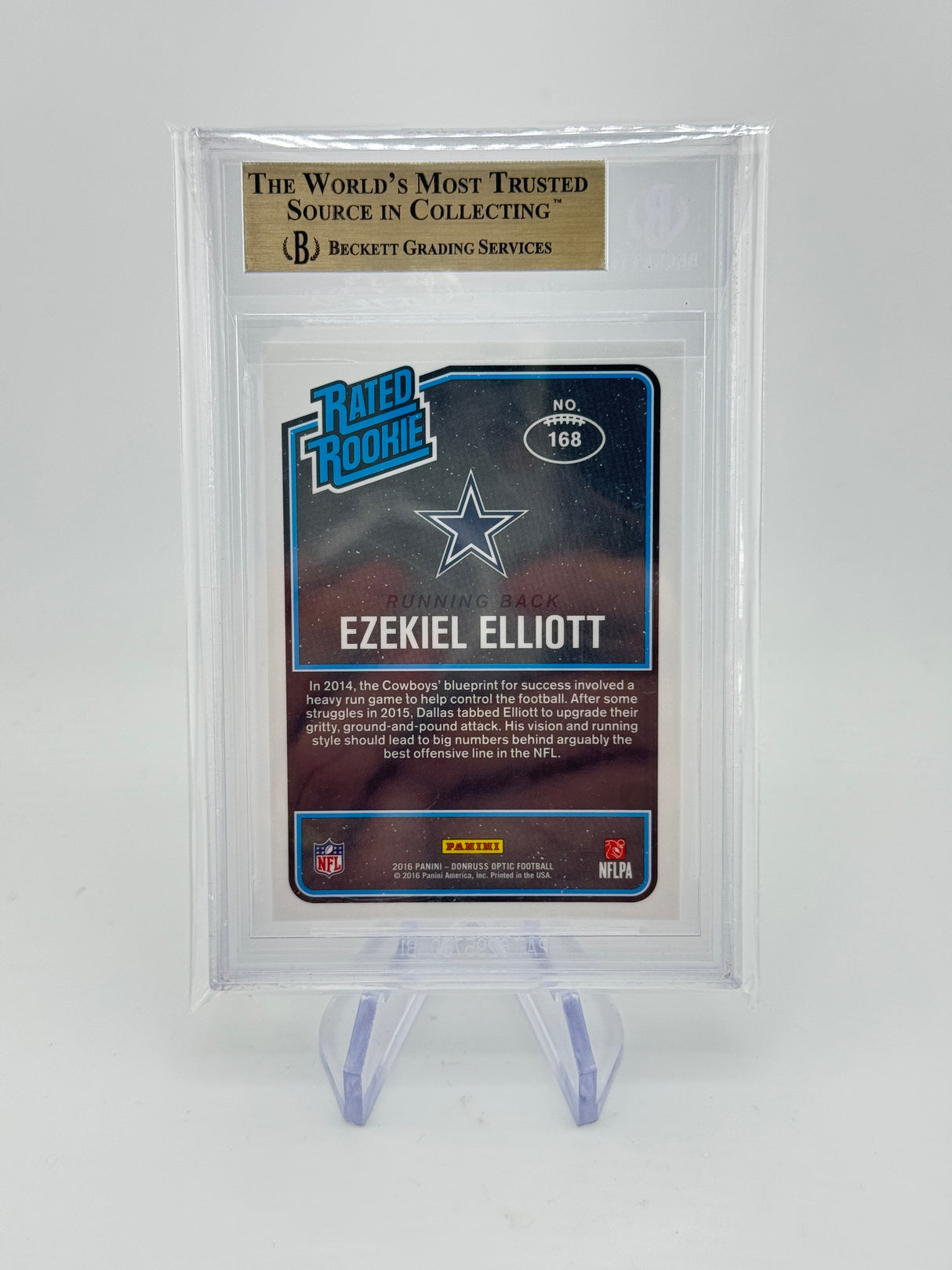 Ezekiel Elliott RR RC 2016 Donruss Optic Rookie RC BGS 9.5 Cowboys