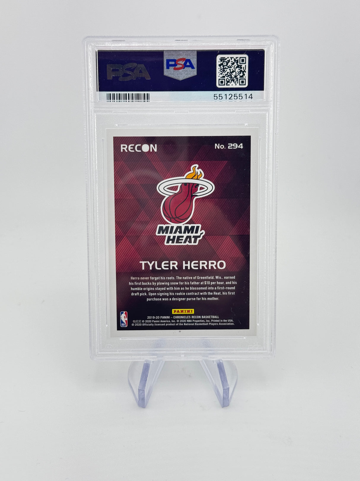 Tyler Herro 2019 Panini Chronicles Recon Rookie RC PSA 10 Gem Mint Heat