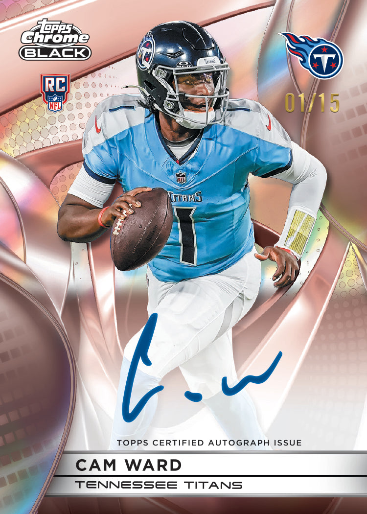 2025 Topps Chrome Black Football Hobby Box