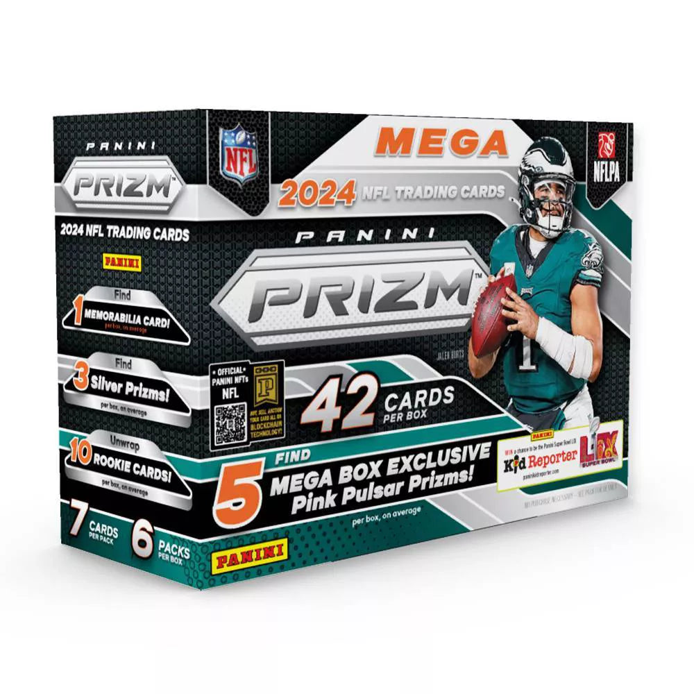 2024 Panini Prizm Football Mega Box – Pink Pulsar Prizm
