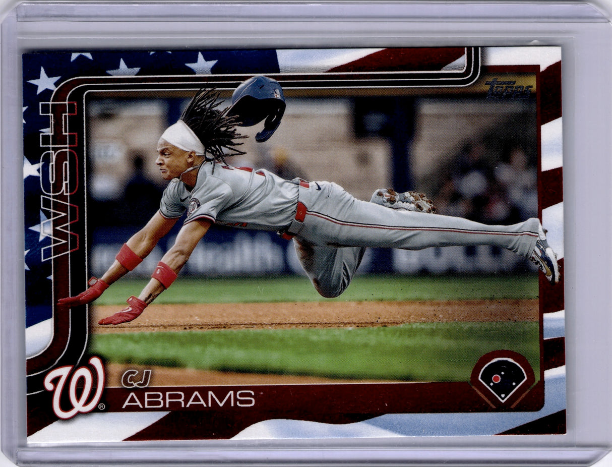 CJ Abrams 2025 Topps Series One Independence Day /76