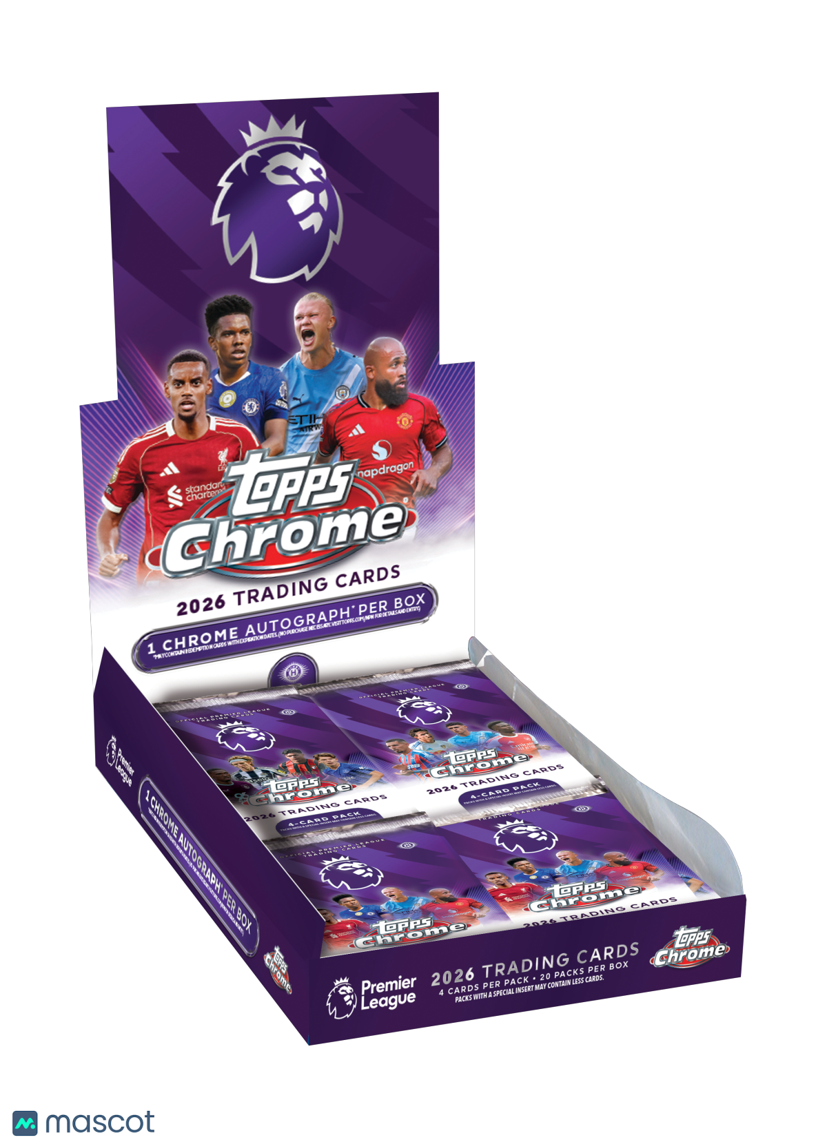 2026 Topps Chrome Premier League EPL Soccer Hobby Box