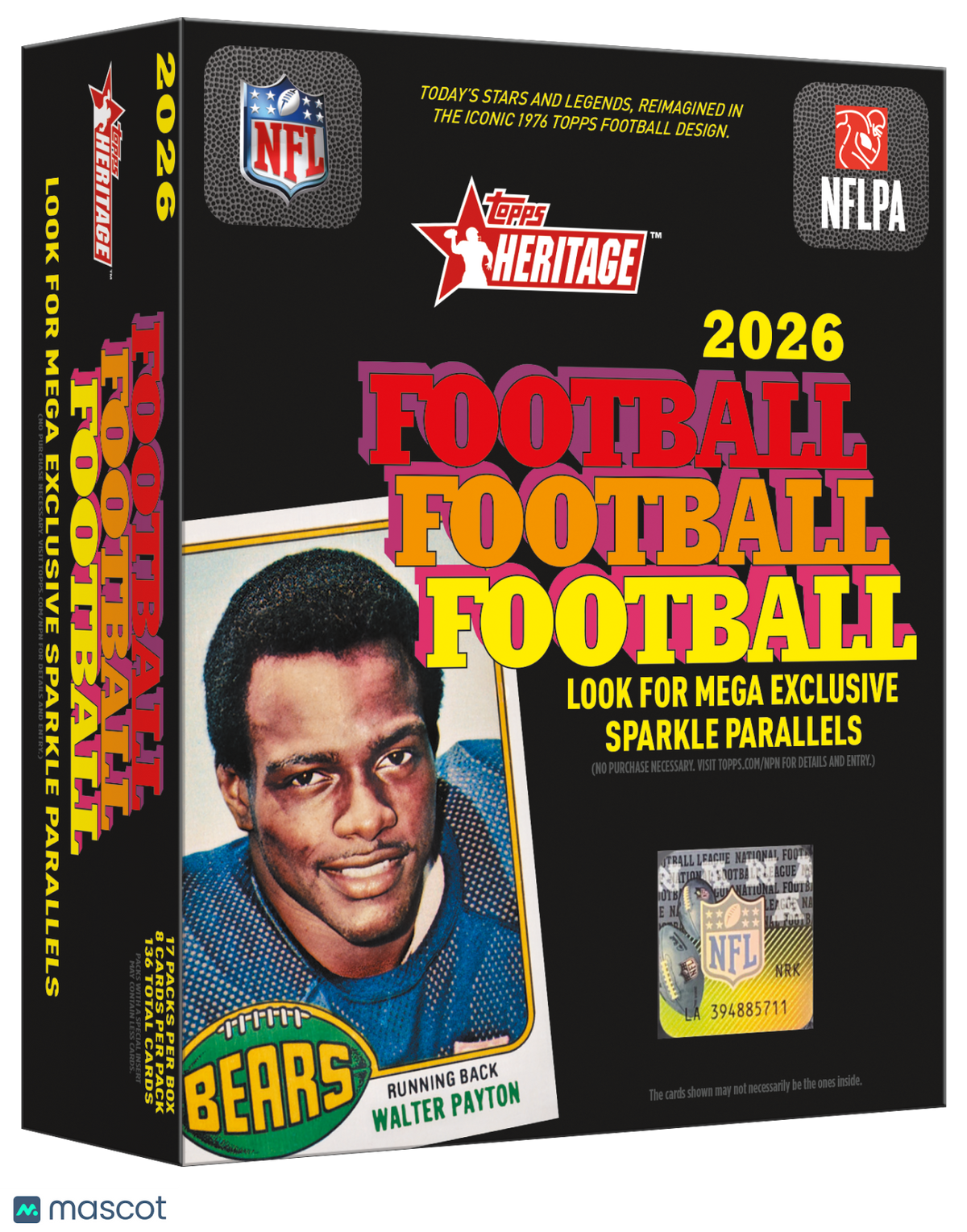 2026 Topps Heritage Football Mega Box