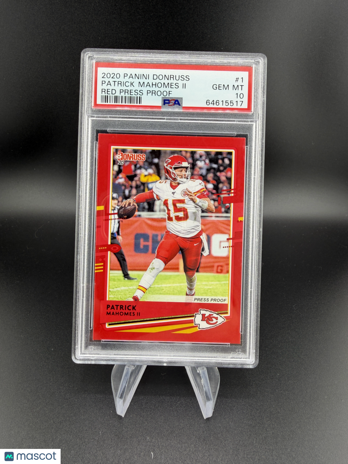 Patrick Mahomes II 2020 Panini Donruss Red Press Proof PSA 10 Gem Mint