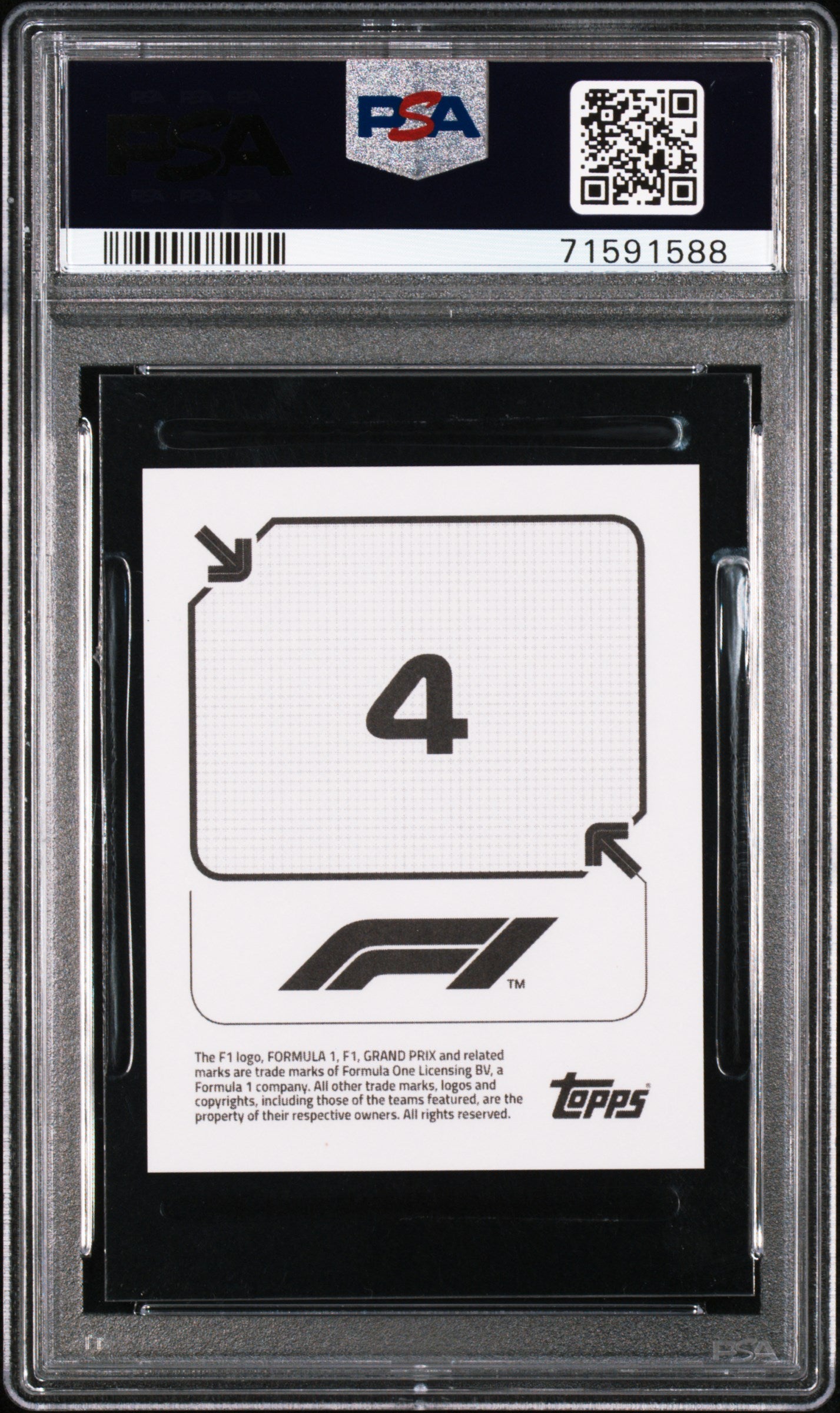 Lewis Hamilton 2020 Topps Formula 1 Stickers F1 PSA 10 Gem Mint