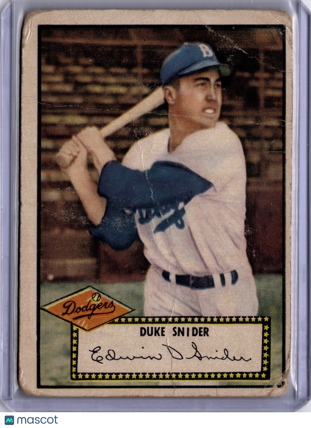 Duke Snider 1952 Topps #37 Brooklyn Dodgers HOF