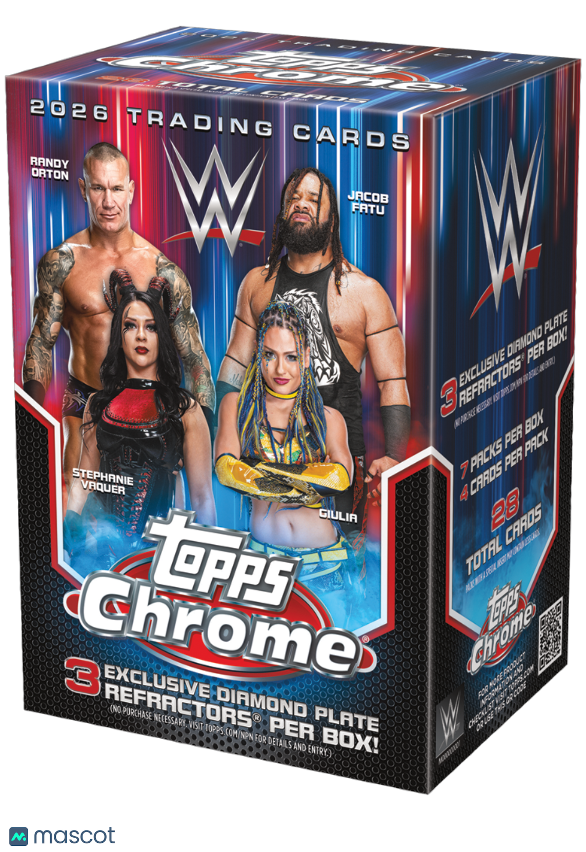 2026 Topps Chrome WWE Wrestling Blaster Box