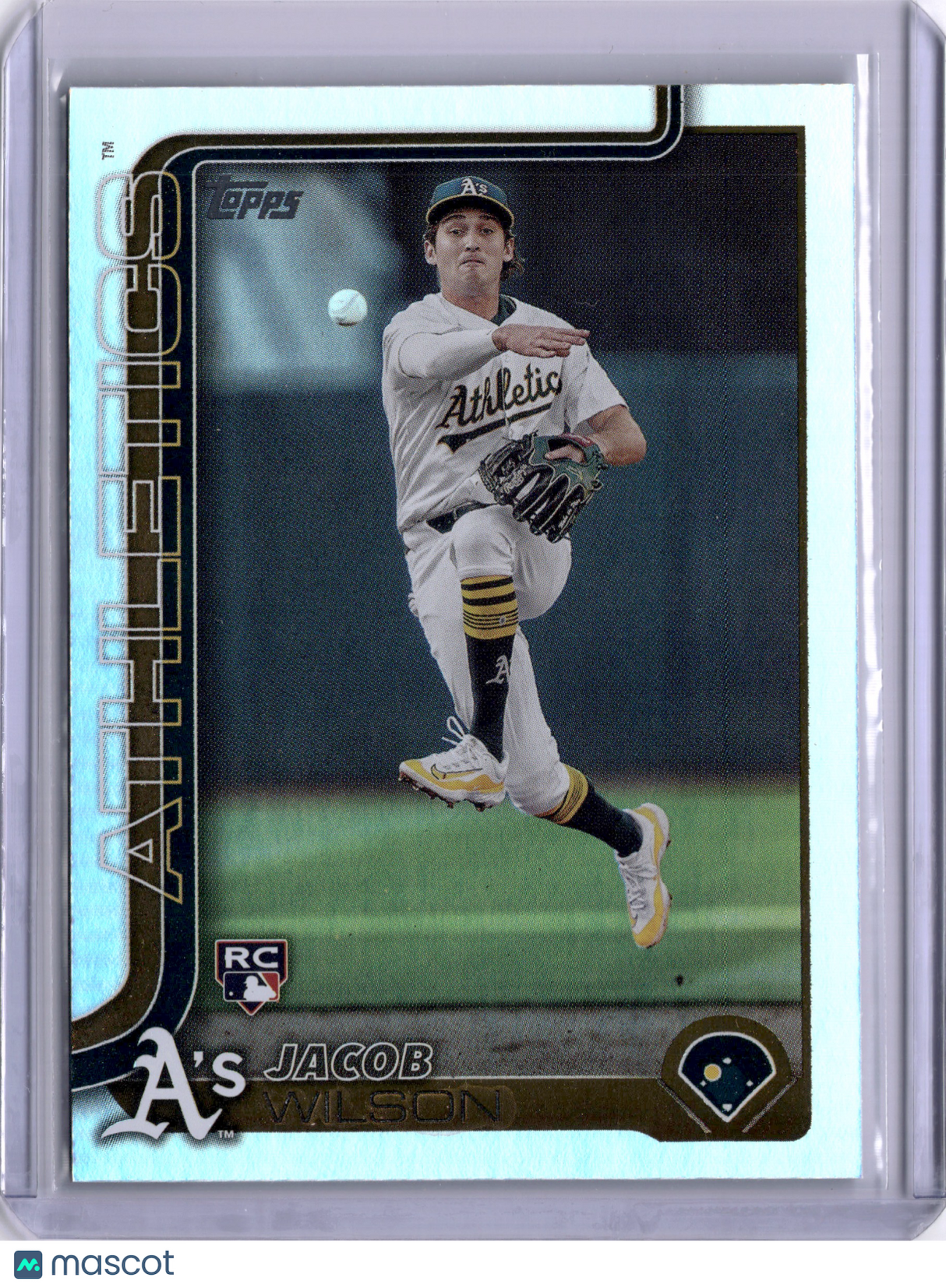 Jacob Wilson 2025 Topps Rainbow Foil Rookie RC A's