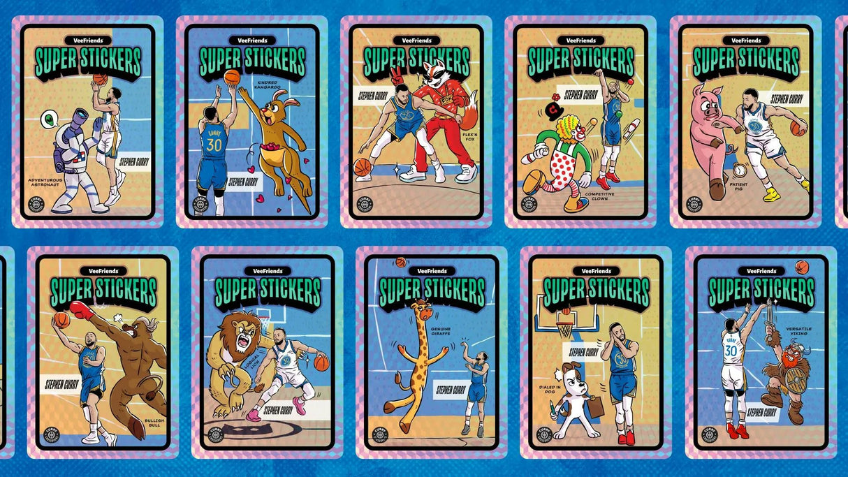 VeeFriends Super Stickers Steph Curry Manga Series Box