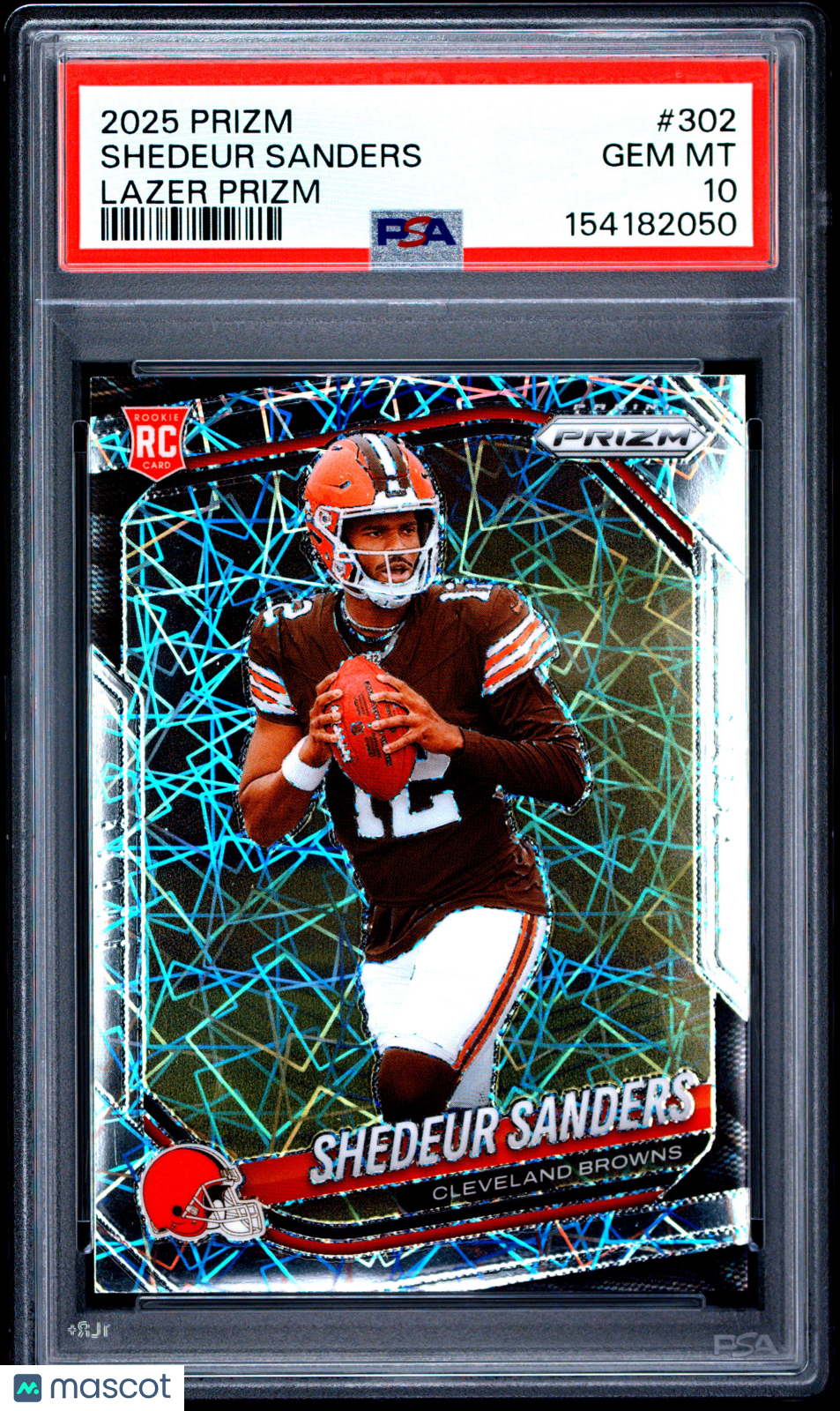Shedeur Sanders 2025 Panini Prizm Lazer Rookie RC PSA 10 Gem Mint Browns