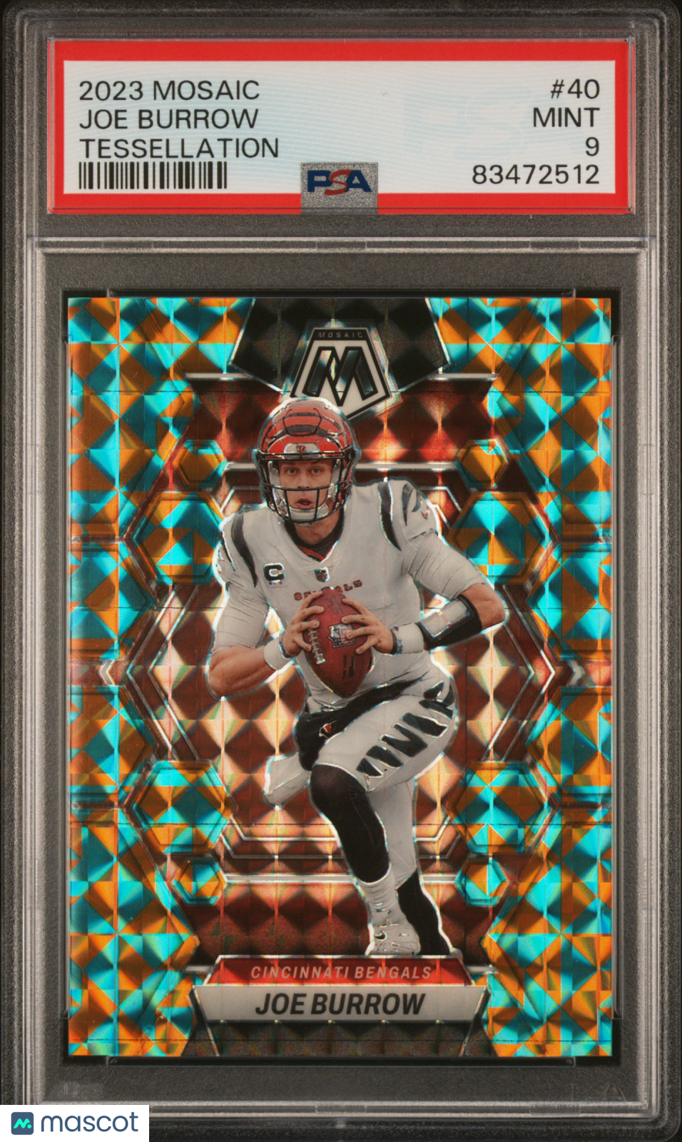 Joe Burrow 2023 Panini Mosaic Tessellation /15 PSA 9 SP Bengals