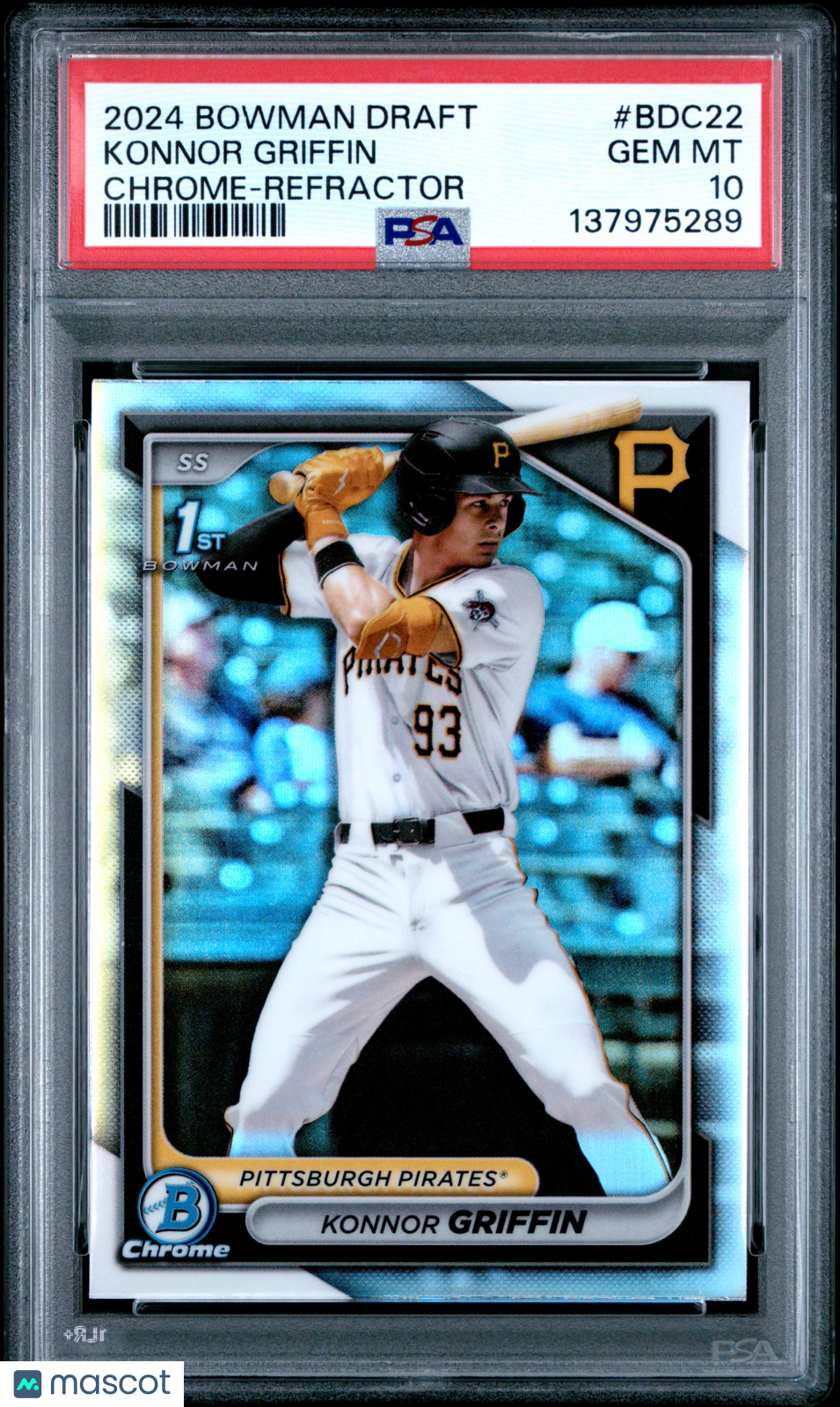 Konnor Griffin 2024 Bowman Draft Chrome 1st Refractor PSA 10 Gem Mint