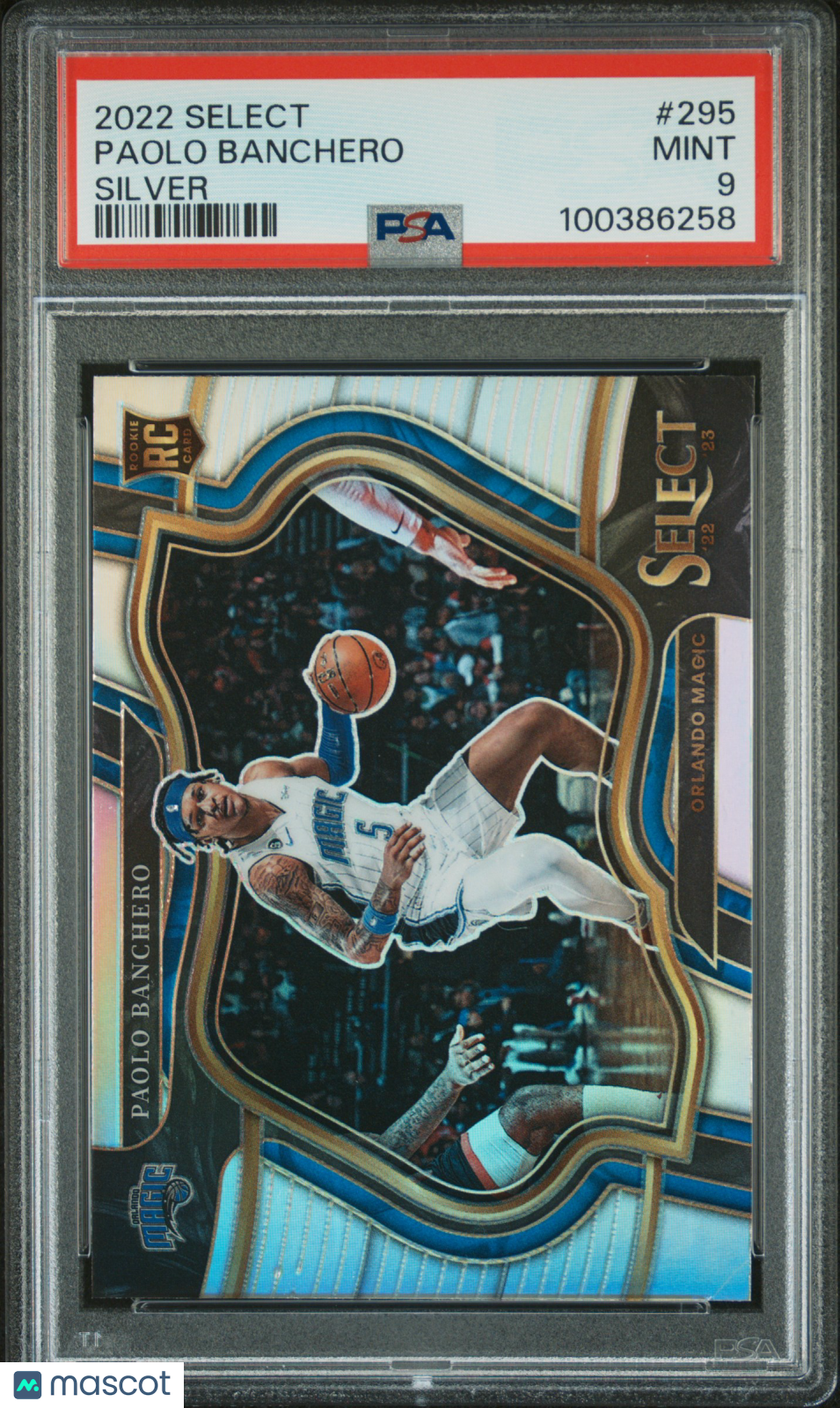 Paolo Banchero 2022 Panini Select PSA 9 Silver Courtside Rookie RC Magic