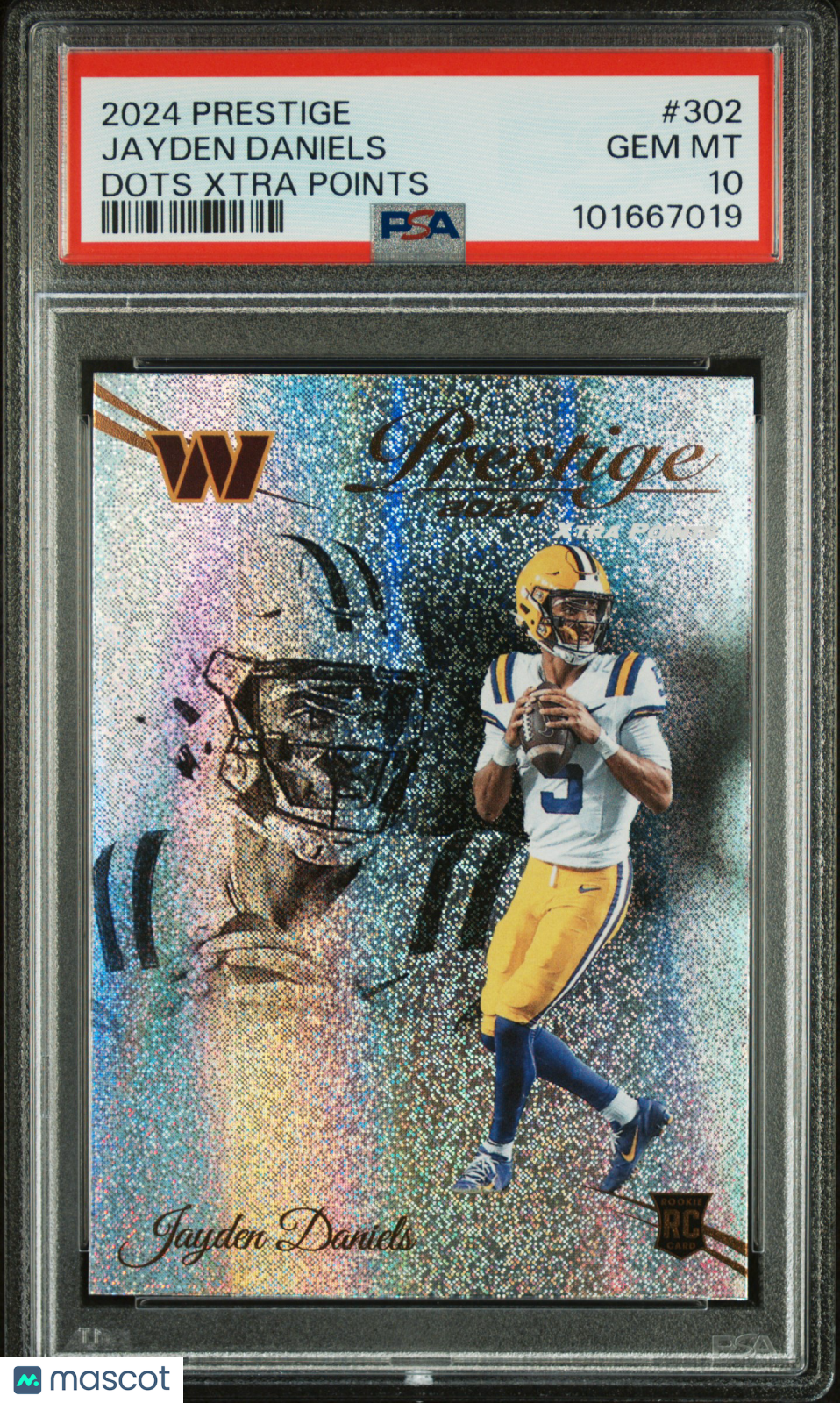 Jayden Daniels 2024 Panini Prestige PSA 10 Dots Xtra Points Rookie RC