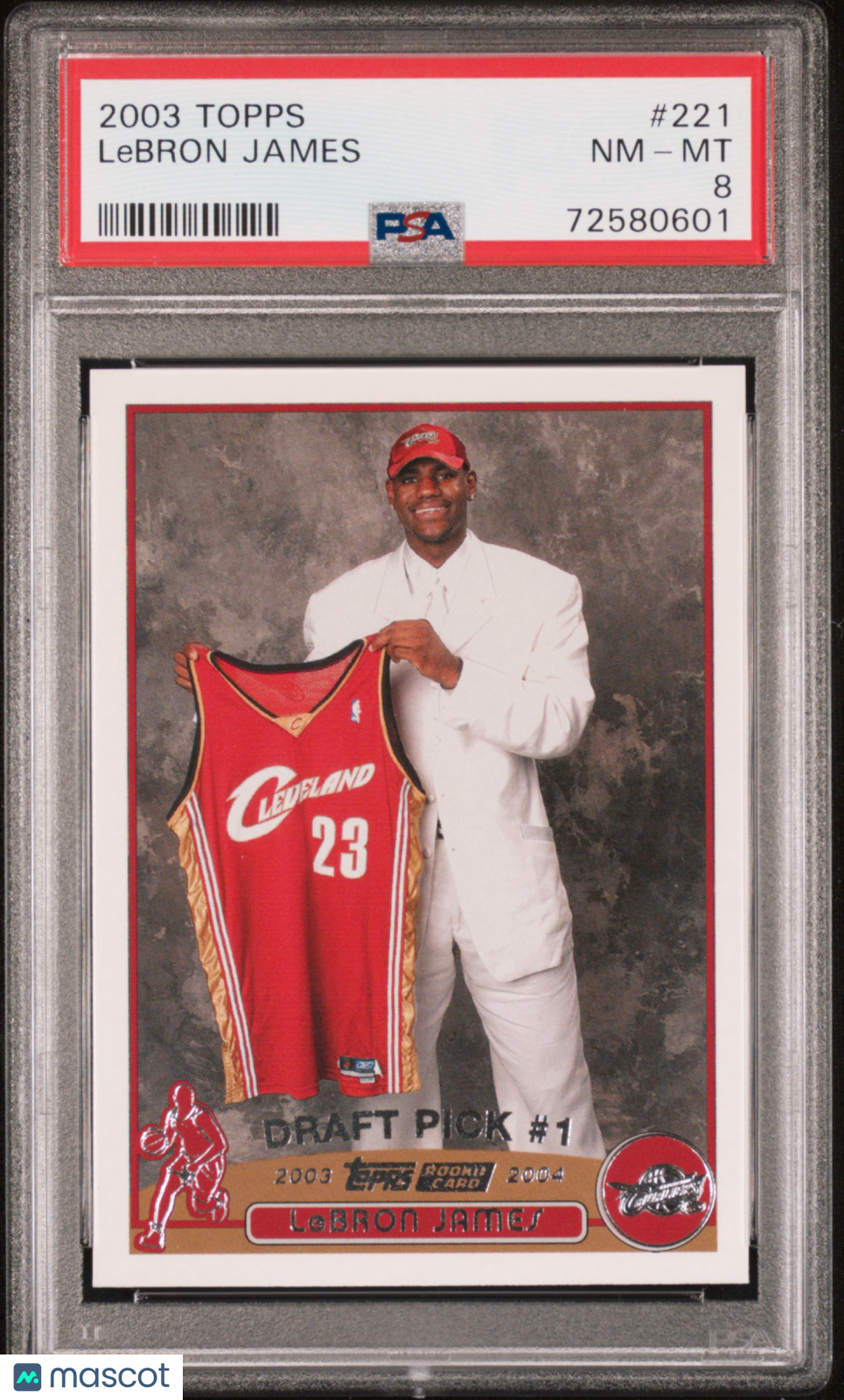 LeBron James 2003-04 Topps Rookie RC PSA 8 Near Mint