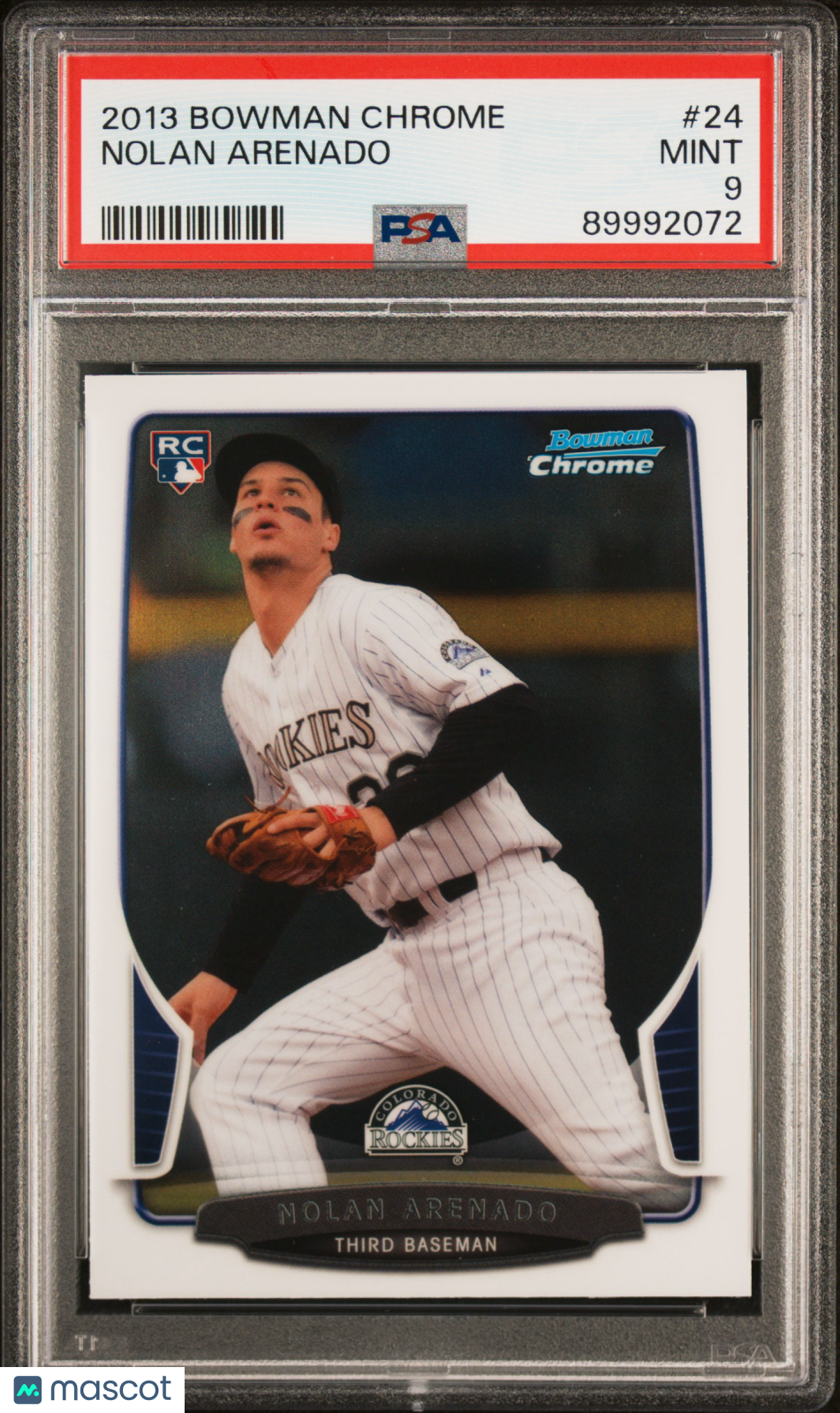Nolan Arenado 2013 Bowman Chrome Rookie RC PSA 9 Mint