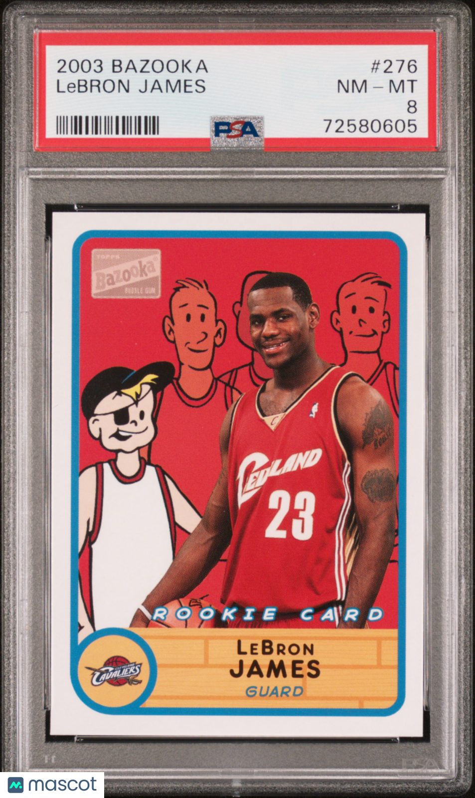 LeBron James 2003 Bazooka Rookie RC PSA 8 Near Mint