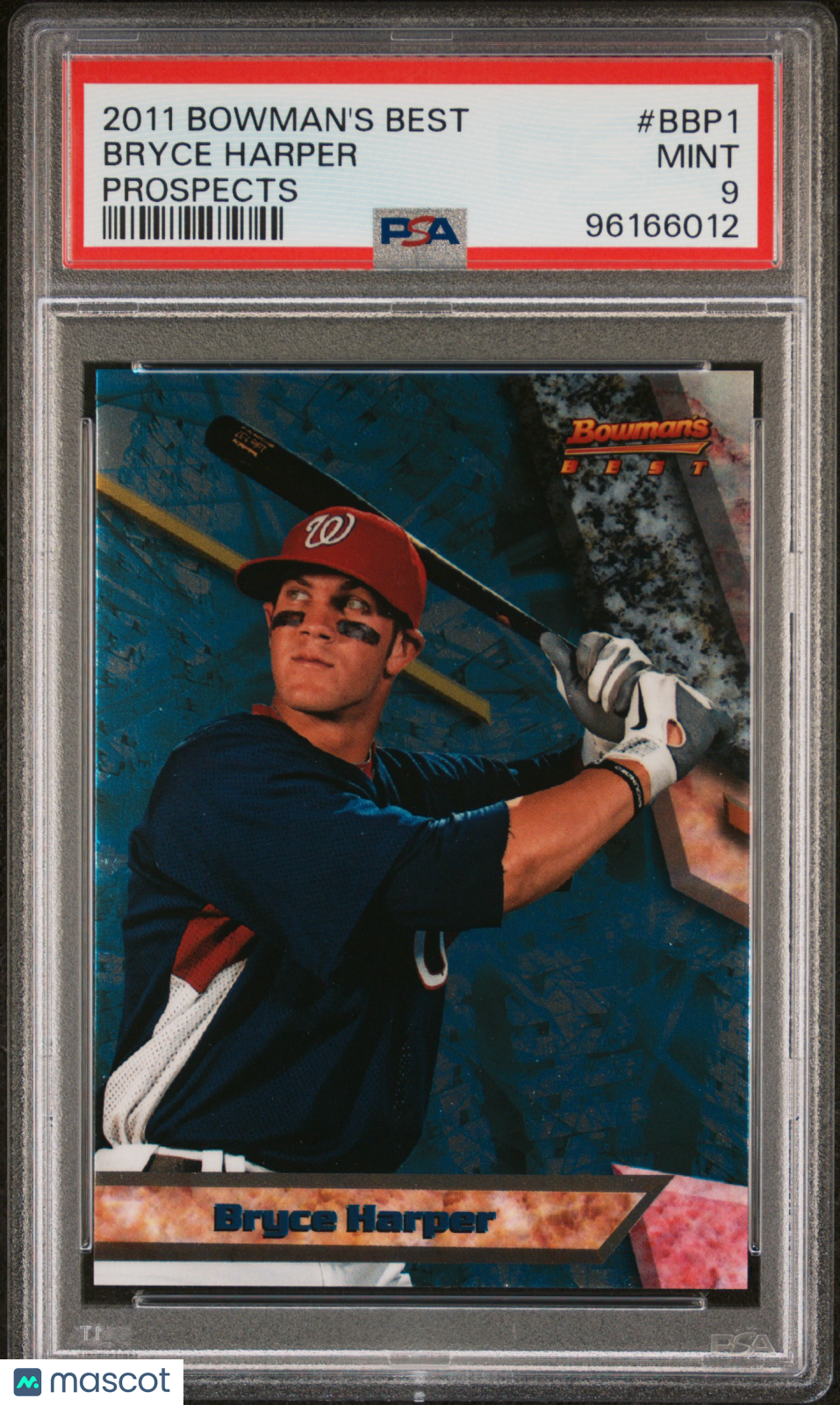 Bryce Harper 2011 Bowman's Best Prospects PSA 9 Mint Nationals Phillies