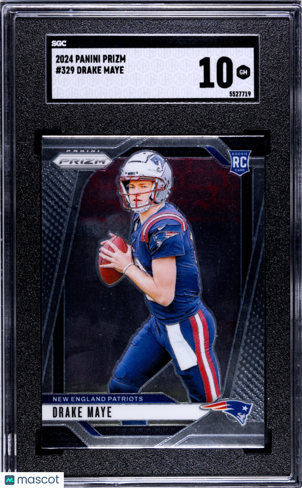 Drake Maye 2024 Panini Prizm Rookie RC SGC 10 Gem Mint