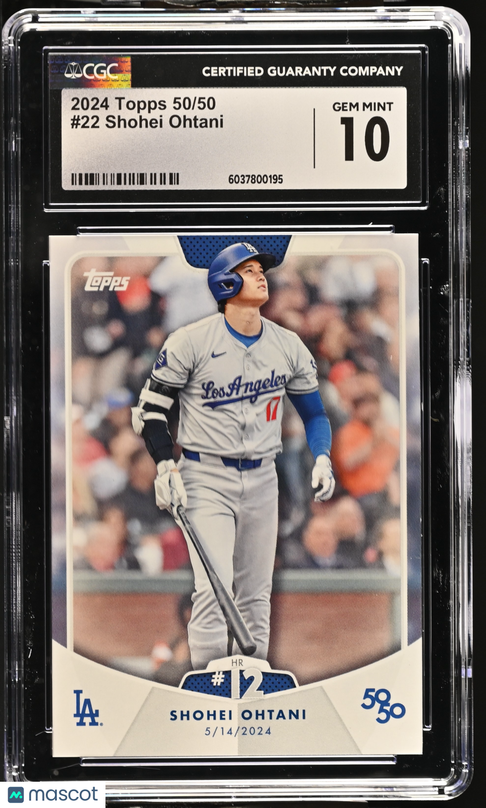 Shohei Ohtani 2024 Topps 50/50 CGC 10 Dodgers