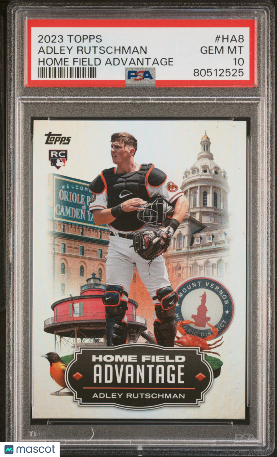 Adley Rutschman 2023 Topps Home Field Advantage Rookie Orioles PSA 10 Gem Mint
