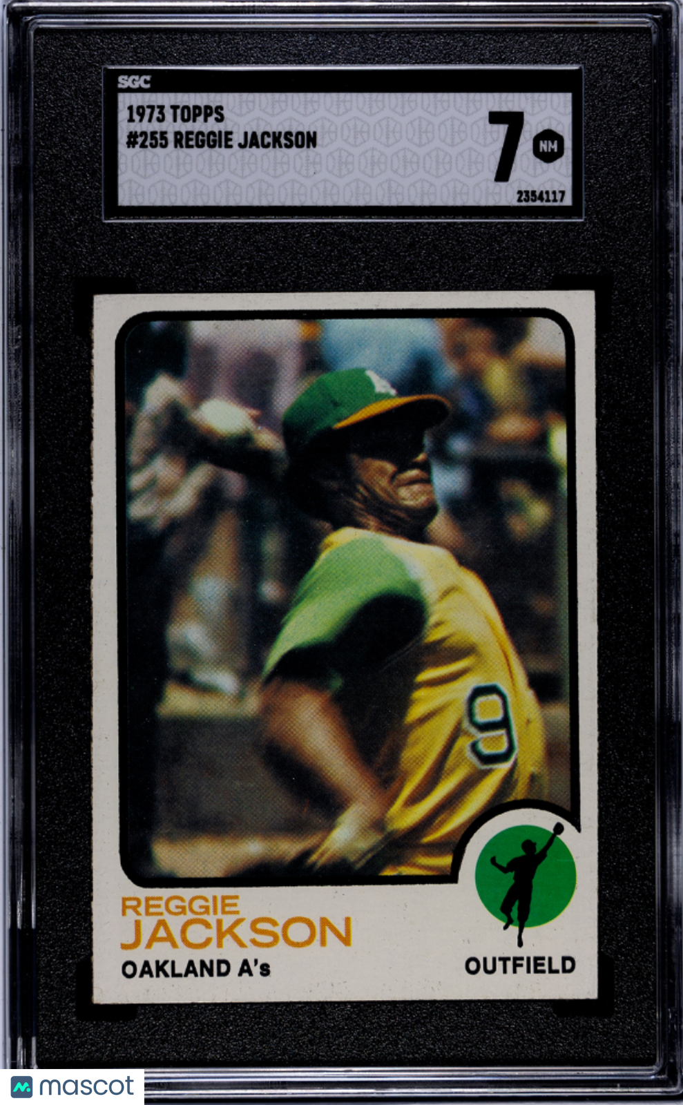 Reggie Jackson 1973 Topps #255 SGC 7 Oakland A's