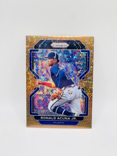 Ronald Acuna Jr 2022 Prizm Quick Pitch Bronze Donut Circles /40 Braves