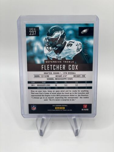 Fletcher Cox 2012 Panini Gridiron Rookie Gold Xs /100 #237 Rookie Rc