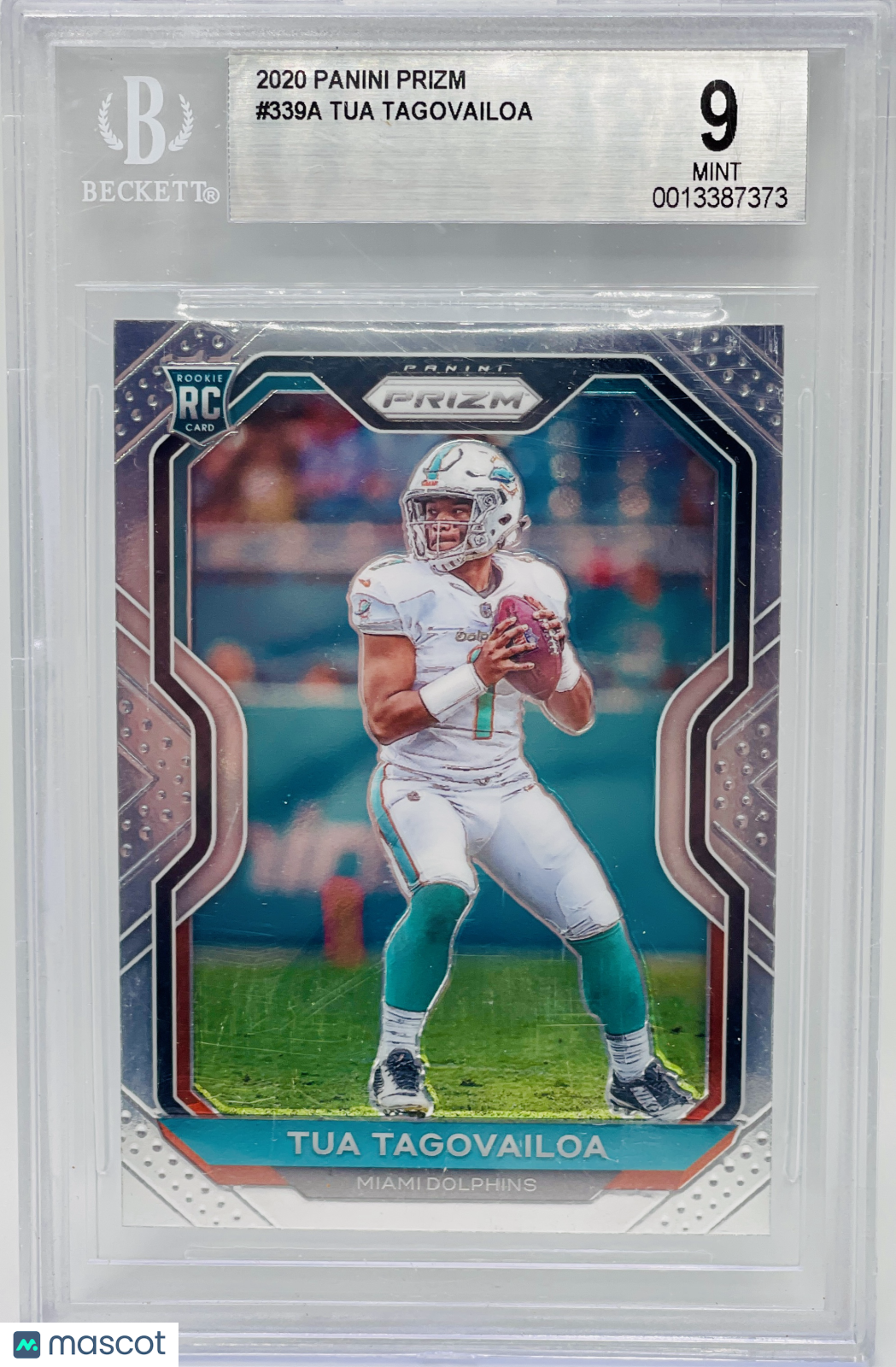 Tua Tagovailoa 2020 Panini Prizm Rookie RC #339A BGS 9 Dolphins