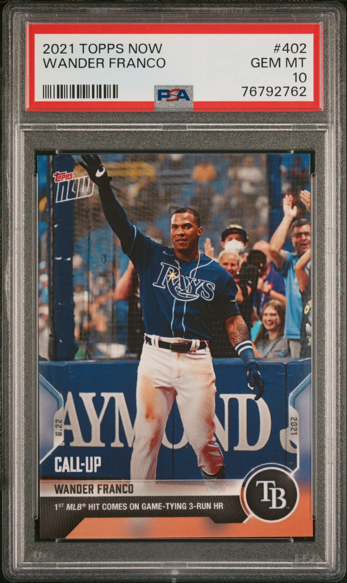 Wander Franco 2021 Topps Now #402 PSA 10